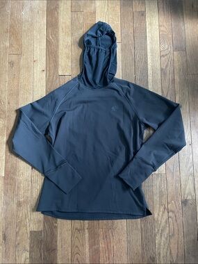 Rabbit Running Black Lightweight Hooded Active Top